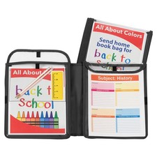 C-Line Homework Connector Folder Black 2 Inch Standard Functional C Line Clear