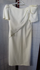 Estevez For I. Magnin & Co Dress Vintage 60s Off White Bow Shoulder Women Size 8