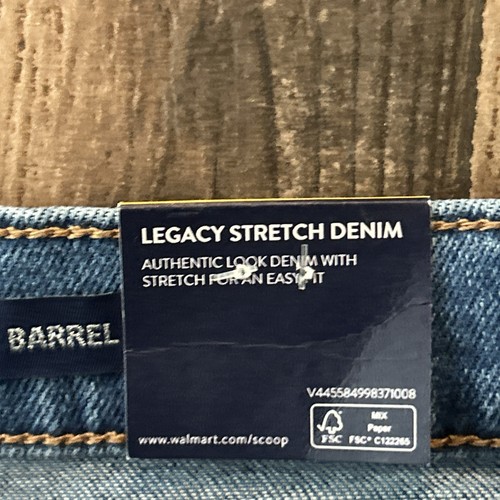 Scoop baggie barrel relaxed fit women’s 14 jeans 2 tone Legacy Stretch Denim NWT - Picture 3 of 13