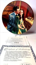 Bradford Exchange W S George Dreams of Ashley 1990 COA Passions of Scarlett 3rd
