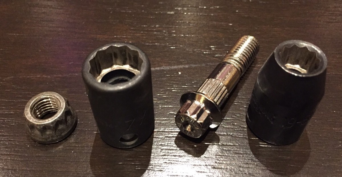 TAT ASANTI ③ ASANTI WHEEL Socket For front BOLT AND Rear NUT Impat 3/8 Drive