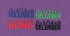 DECEMBER Christmas die cuts scrapbook cards