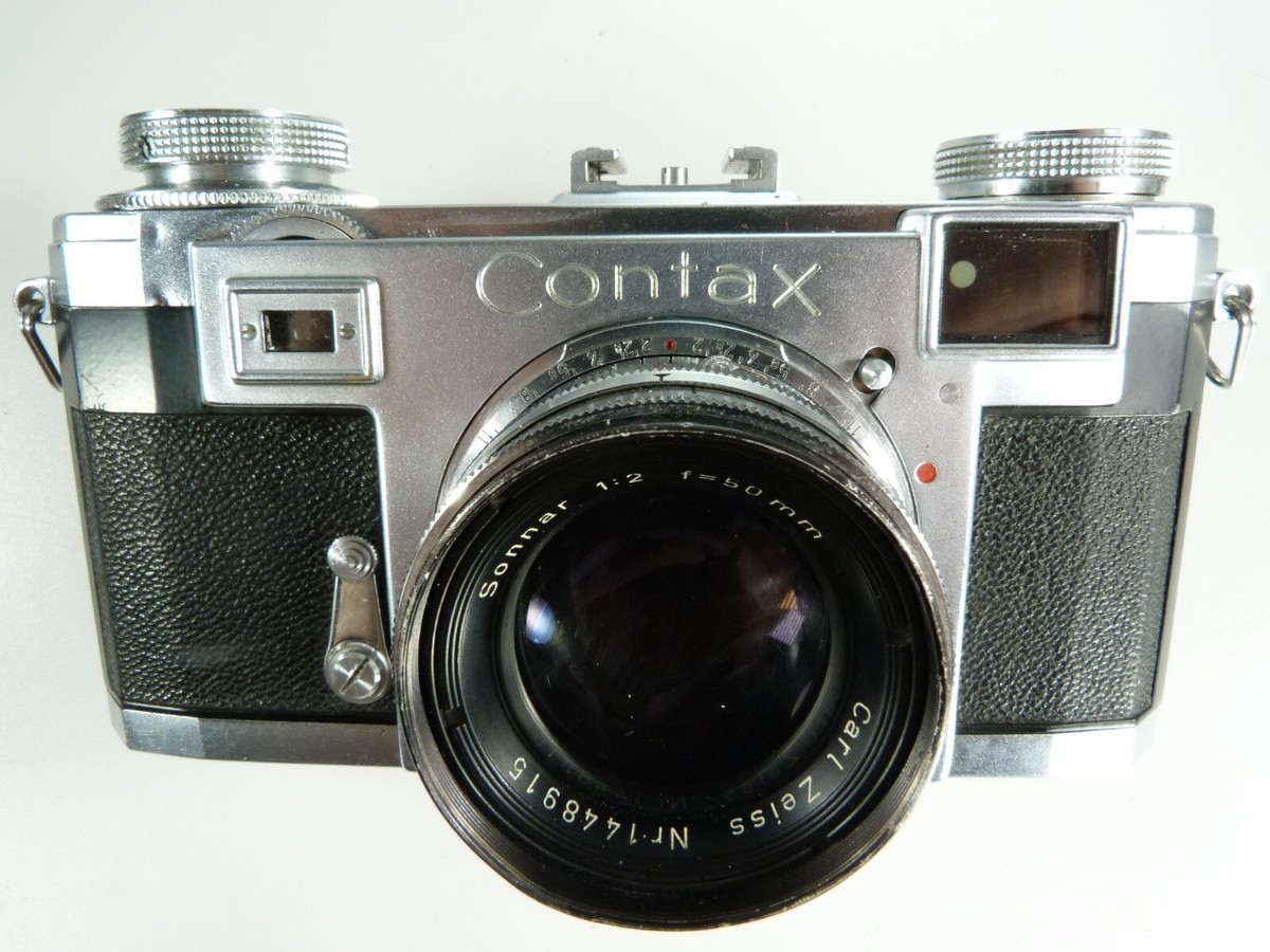 VINTAGE Zeiss Ikon CONTAX IIa 35mm Film Camera w C.ZEISS VINTAGE Zeiss Ikon CONTAX IIa 35mm Film Camera w C.ZEISS