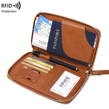 Passport Holder Cover Wallet Rfid Blocking Vacation Travel Wallet for Men Women