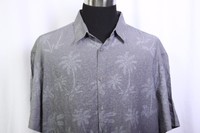 Island Shores Gray Palm Tree Gradient Hawaiian Shirt Xl Island Shores Gray Palm Tree Gradient Hawaiian Shirt Xl