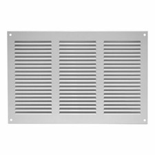 Metal Air Vent Grille 300mm x 200mm Fly Screen Flat Louvre Duct Cover