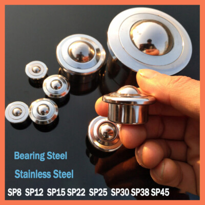 Heavy Duty Machined Steel Ball Transfer Unit High Load/Capacity Slide SP8 - SP45
