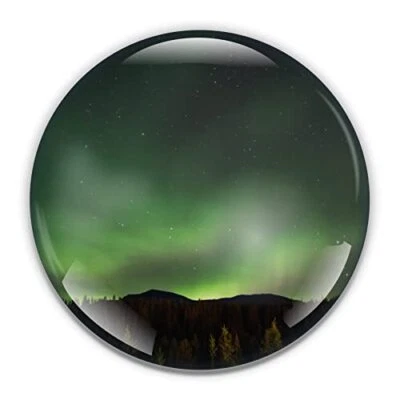 CITY SOUVENIRS Northern Lights Paperweight in Gift Box, 3 Inch Crystal Dome, Perfect for House