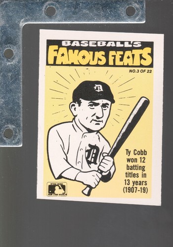 1986 Fleer Baseball's Famous Feats/w Sticker INSERT Pick From List Up To 35%OFF - Picture 11 of 84