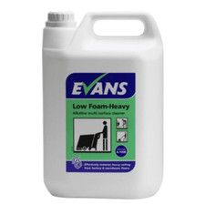 Evans Low Foam Heavy - Multi Surface Cleaner for Warehouse & Factory Floors 5ltr