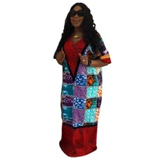 African Dashiki Long Dress Abaya Women Kaftan Evening Party Ball Gown Plus Size
