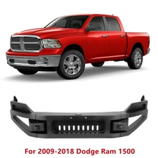 Steel Step Front Bumper Assembly for 2013-2018 Dodge Ram 1500 Black Grille Guard