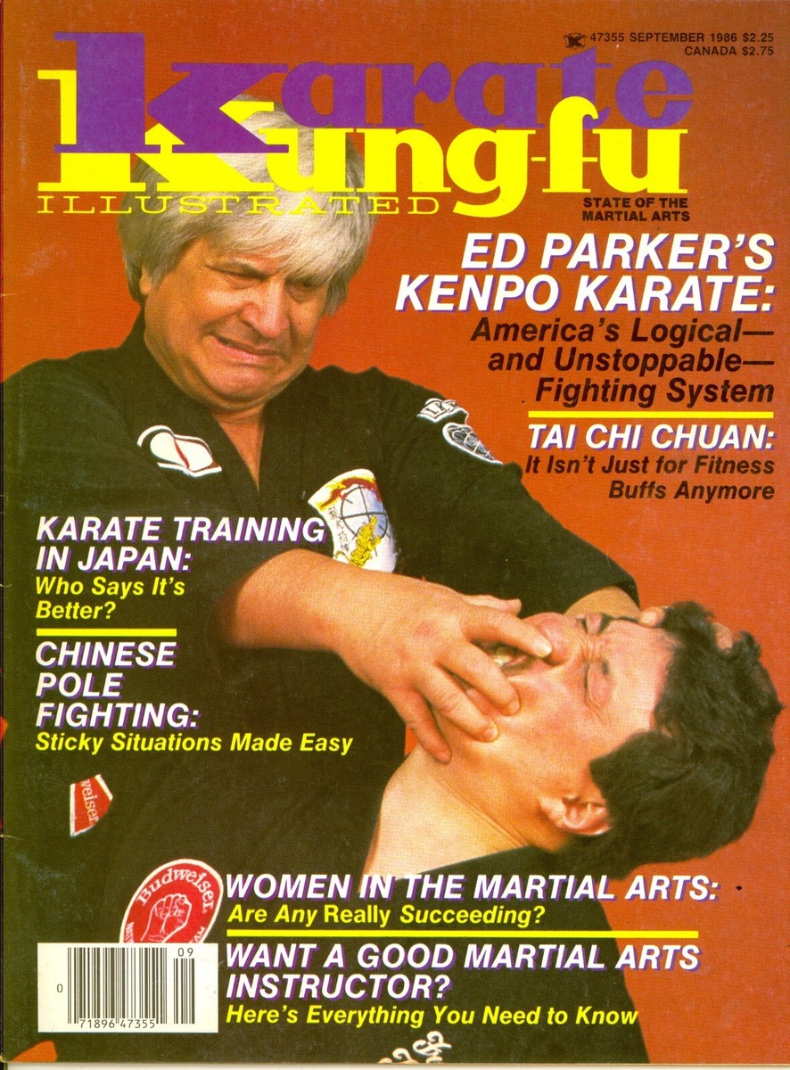 09/86 Karate Kung Fu Magazine Ed Parker and Frank Trejo on Cover