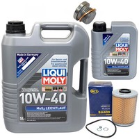 MotoröL Set 10W-40 6 Liter + ÖLfilter SH 409 + Schraube FüR BMW 3Er M3 3.2 E36