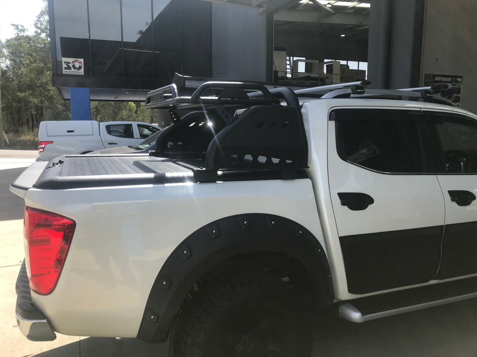 FITS NISSAN NAVARA D22 D23 D40 NP300 Sports Bar Roof Top Basket Hunting