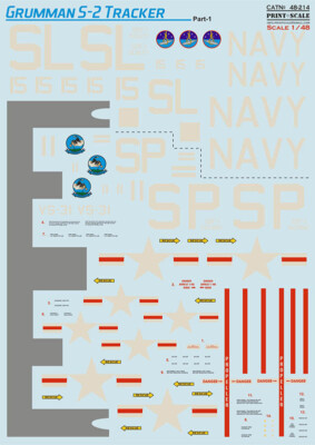 Print Scale Decals for 1/48 Grumman S-2 Tracker Part 1