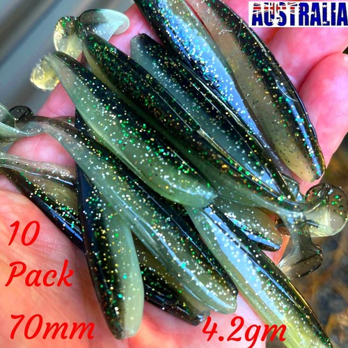 Soft Plastic Fishing Lure Curly Tail Paddle Tail Bream Grub Worm Tackle Jig head - Picture 53 of 74