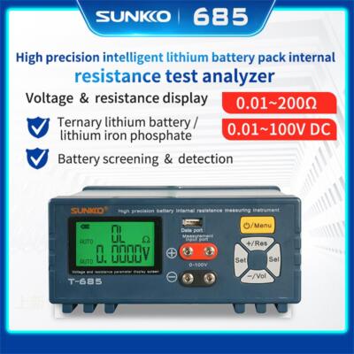 220V Sunkko T-685 Lithium LiFePO4 Battery Pack Internal Resistance Tester