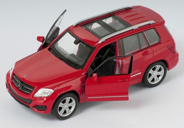 Blitz Versand Mercedes Benz Glk Rot / Red Welly Modell Auto 1:34 Neu & Ovp-image