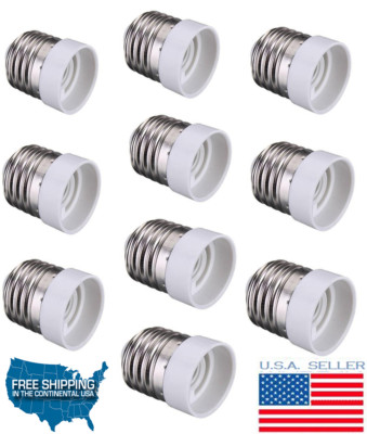 (Pack of 10) E26/E27 to E14 Base LED Light Lamp Bulbs Sockets Adapter Converters