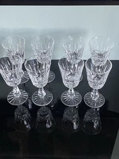 Waterford Crystal Rosslare Claret Wine Glasses 6" Set of 2