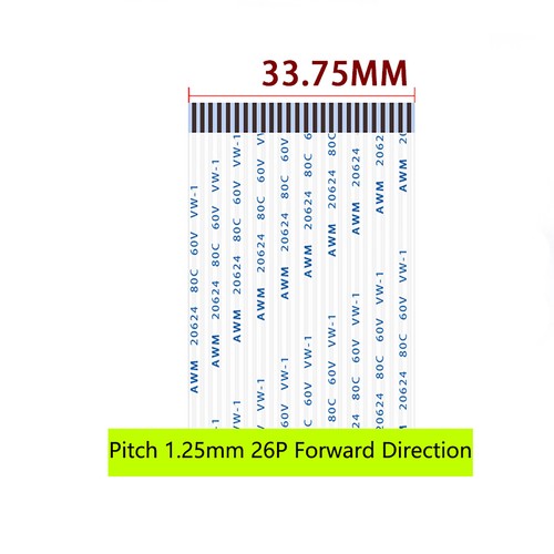 FFC/FPC Flexible Band Kabel Draht 80C 60V VW-1 4/5/6/7/8/9/10-30P, Pitch 1.25mm - Bild 42 von 47