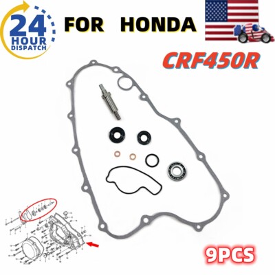Crf450 Timing Chain Water Pump Seal Gasket Repair Kit For Honda CRF450R 2002-2008 – Includes Bearing & Shaft Water Pump Repair Kit - Foto 11