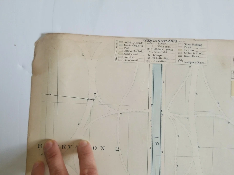 Antique WASHINGTON DC NW SW Street MAP Baist Real Estate Atlas Botanical Gardens - Image 3 of 4