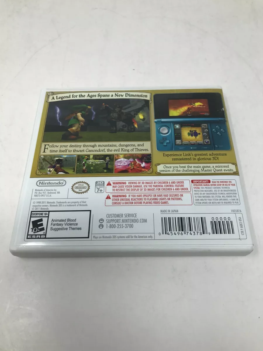 Zelda Ocarina of Time Master Quest Manual Only NO GAME Nintendo GameCube  Legend