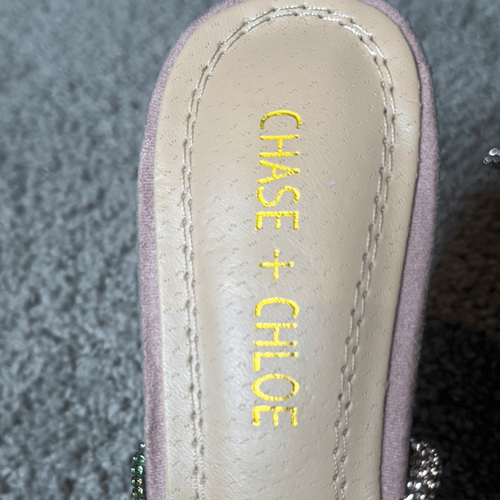 Pink Chase & Chloe Gia Rhinestone Strappy Open Toe Stiletto High Heel Size 9 NEW - Picture 5 of 11