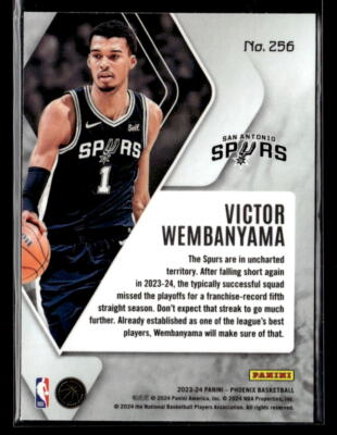 2023-24 Panini Phoenix #256 Victor Wembanyama Rookie RC | eBay