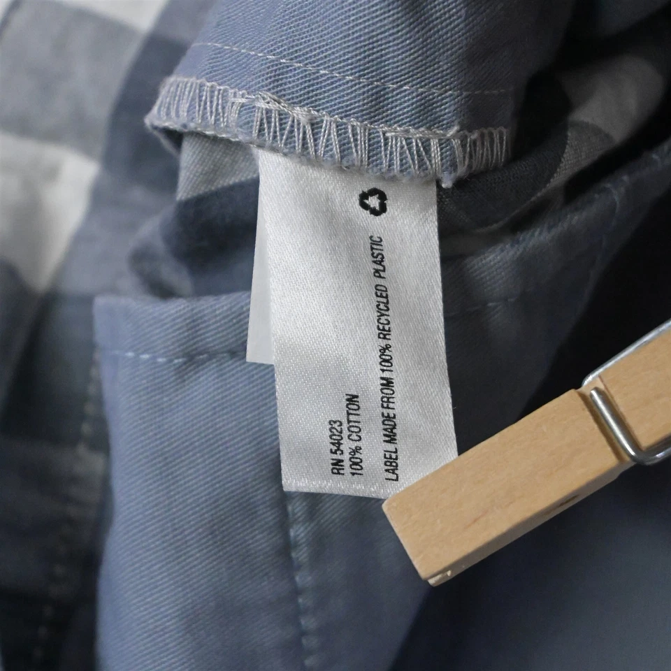 Shorts chino xadrez Gingham azul branco 32 x 10" Gap - Imagem 4 de 4