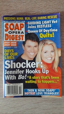 SOAP OPERA DIGEST 10/2000  Melissa Reeves Billy Warlock Marcy Walker Josie Davis
