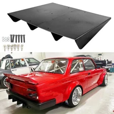 Rear Diffuser 4 Shark Fins Bumper Lip Splitter Spoiler Body Kit For Volvo 242