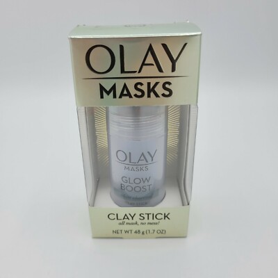 Olay Masks Clay Stick Glow Boost White Charcoal 1.7 Oz