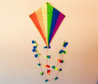 Diamond Kids Kite Rainbow + Line + Tail