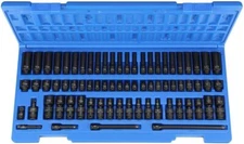 Grey Pneumatic 9772 1/4 Dr 72-Pc Standard & Deep Length Surface Drive Impact Set