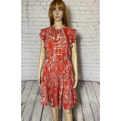 NWT New $185 Ralph Lauren Floral Linen Blend Flutter Sleeve Dress Size 4 |  eBay