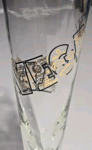 Las Vegas Vintage Pedestal Beer Drinking Glass MGM, Dunes, Caesars Palace, Plaza - Picture 5 of 8