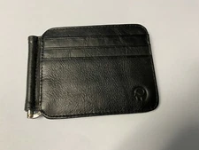 Ultra Slim Leather Business Card Holder Credit Card Wallet with 12 Pockets Black