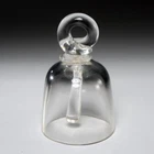 Steuben Handblown Art Glass Swirl Dinner Service Bell MCM Signed 4"h