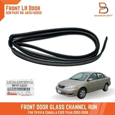 Front LH Left Door Glass Run Channel Seal Fits Toyota Corolla Altis ZZE122 CE120