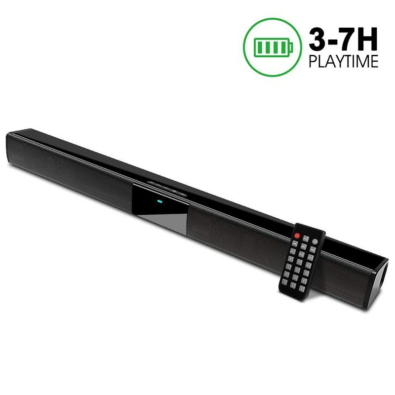 Barre de son pour TV haut-parleur filaire 2.0 pour clarifier les voix