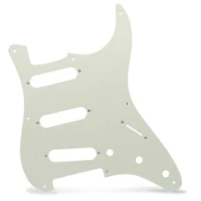 AxLabs Hardware Strat-style 8-Hole Blank Pickguard - Aged White