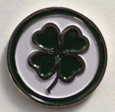 Irish Clover Lucky Golf Ball Marker  New
