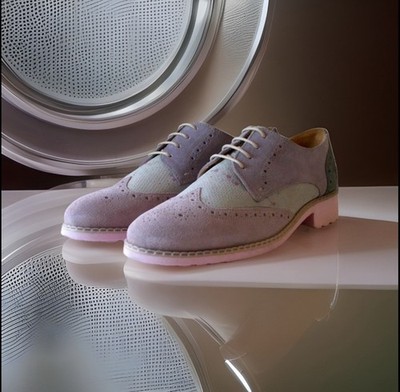 Melvin & Hamilton Damen Derby Schuhe Ella10 Leder Wildleder rosa/white/oxy Gr.39140 
