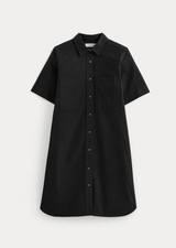 Everlane The Oxford Short-Sleeve Shirt Dress Black Size Medium NWT
