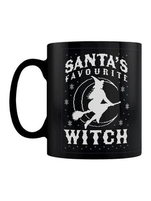 Weihnachtsmann Lieblingshexe schwarz Tasse