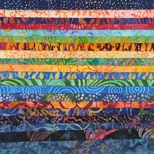 Lunn Fabric Batiks Stash Builder 20 Fat Quarters Batik FQ Pack Rainbow 407