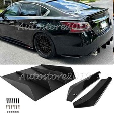 For Nissan Altima 2010-21 Rear Bumper Diffuser 4-fin Lip Splitter Rear Spats For Nissan Altima 2010-21 Rear Bumper Diffuser 4-fin Lip Splitter Rear Spats